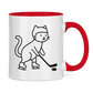 Tasse zweifarbig HOCKEY CAT