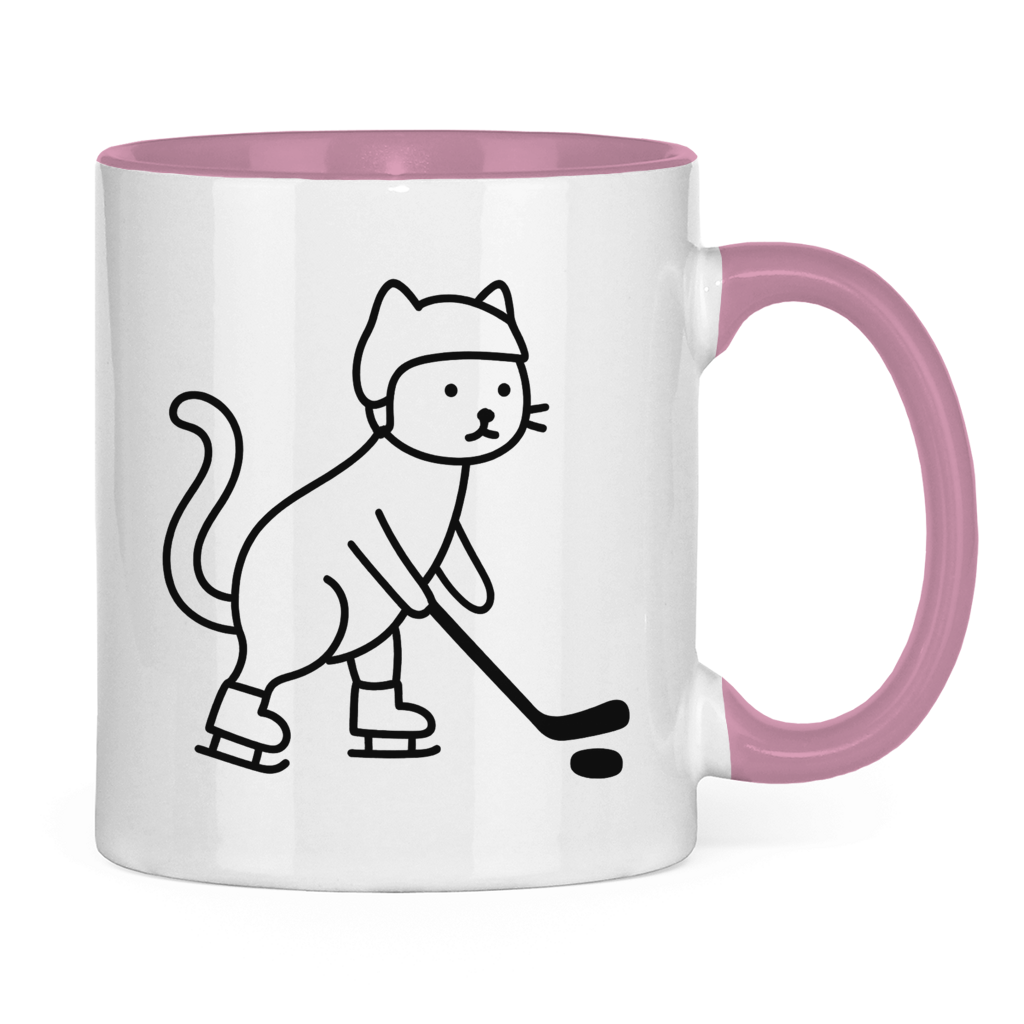 Tasse zweifarbig HOCKEY CAT