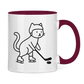 Tasse zweifarbig HOCKEY CAT