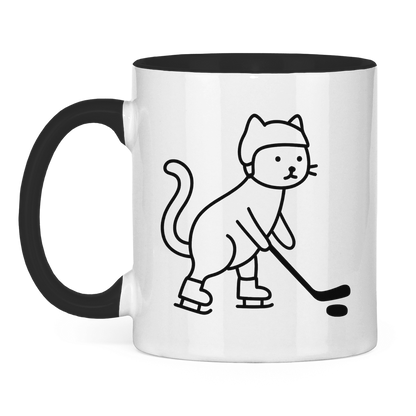 Tasse zweifarbig HOCKEY CAT