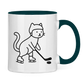 Tasse zweifarbig HOCKEY CAT