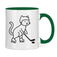 Tasse zweifarbig HOCKEY CAT