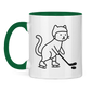 Tasse zweifarbig HOCKEY CAT