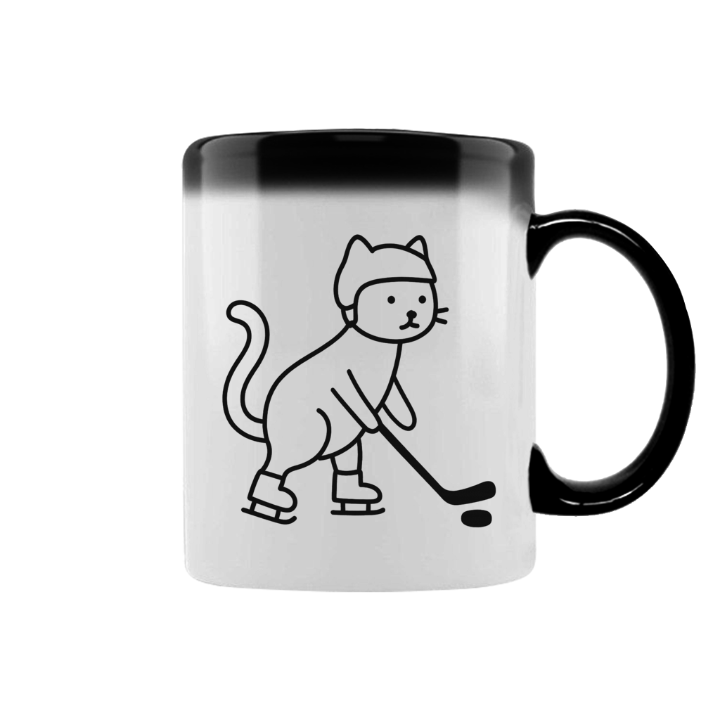 Zaubertasse HOCKEY CAT