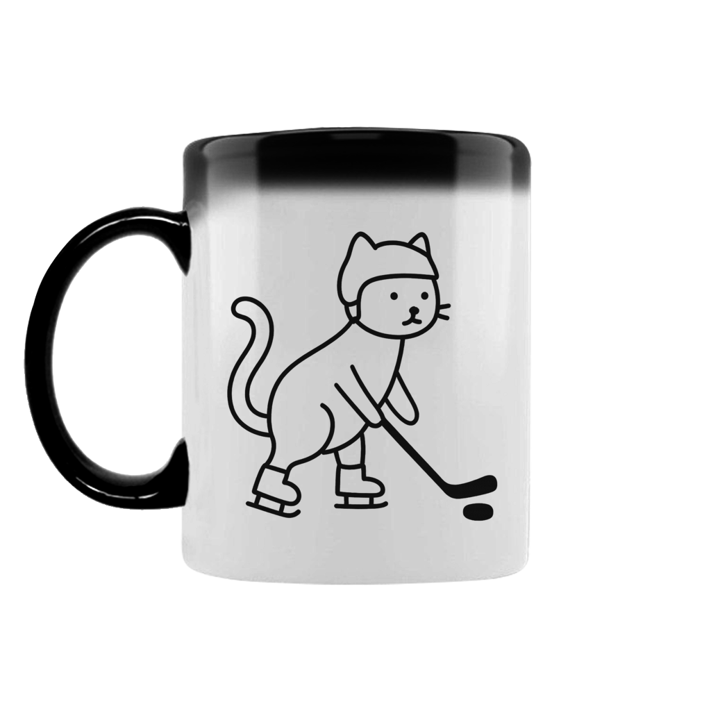 Zaubertasse HOCKEY CAT