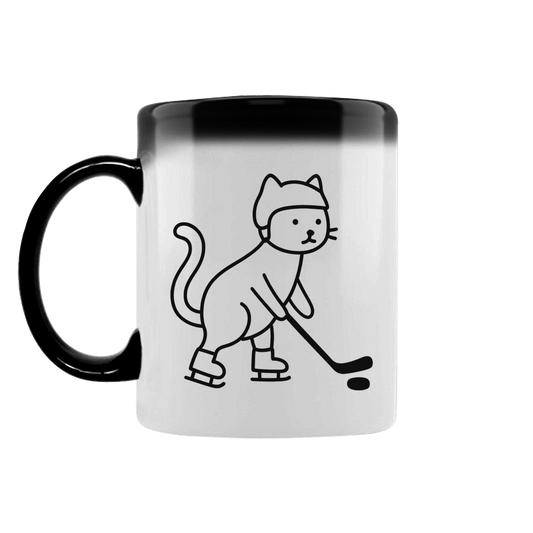 Zaubertasse HOCKEY CAT