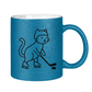 Glitzertasse HOCKEY CAT