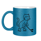 Glitzertasse HOCKEY CAT