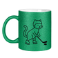 Glitzertasse HOCKEY CAT