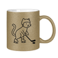 Glitzertasse HOCKEY CAT