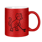 Glitzertasse HOCKEY CAT