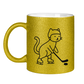 Glitzertasse HOCKEY CAT