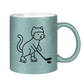 Glitzertasse HOCKEY CAT