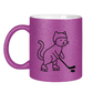 Glitzertasse HOCKEY CAT
