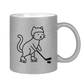 Glitzertasse HOCKEY CAT