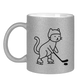 Glitzertasse HOCKEY CAT