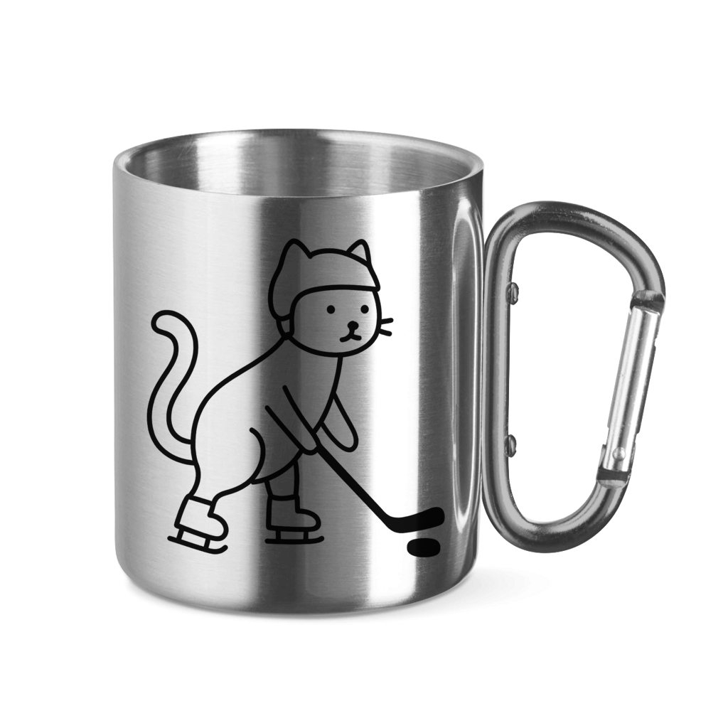 Edelstahltasse HOCKEY CAT