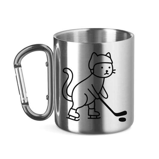 Edelstahltasse HOCKEY CAT