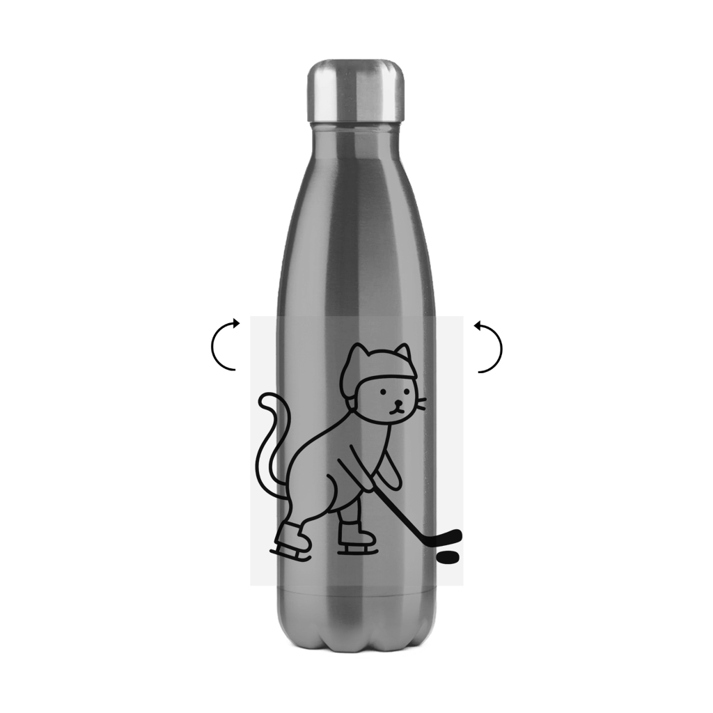 Edelstahl-Thermoflasche HOCKEY CAT
