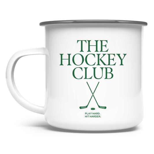 Emaille Tasse THE HOCKEY CLUB