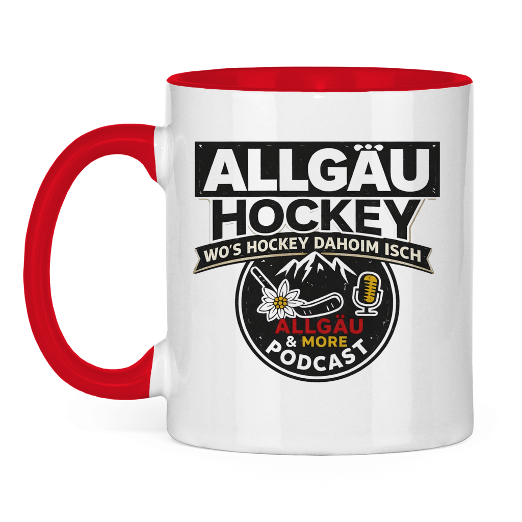 Tasse zweifarbig ALLGÄU & MORE PODCAST