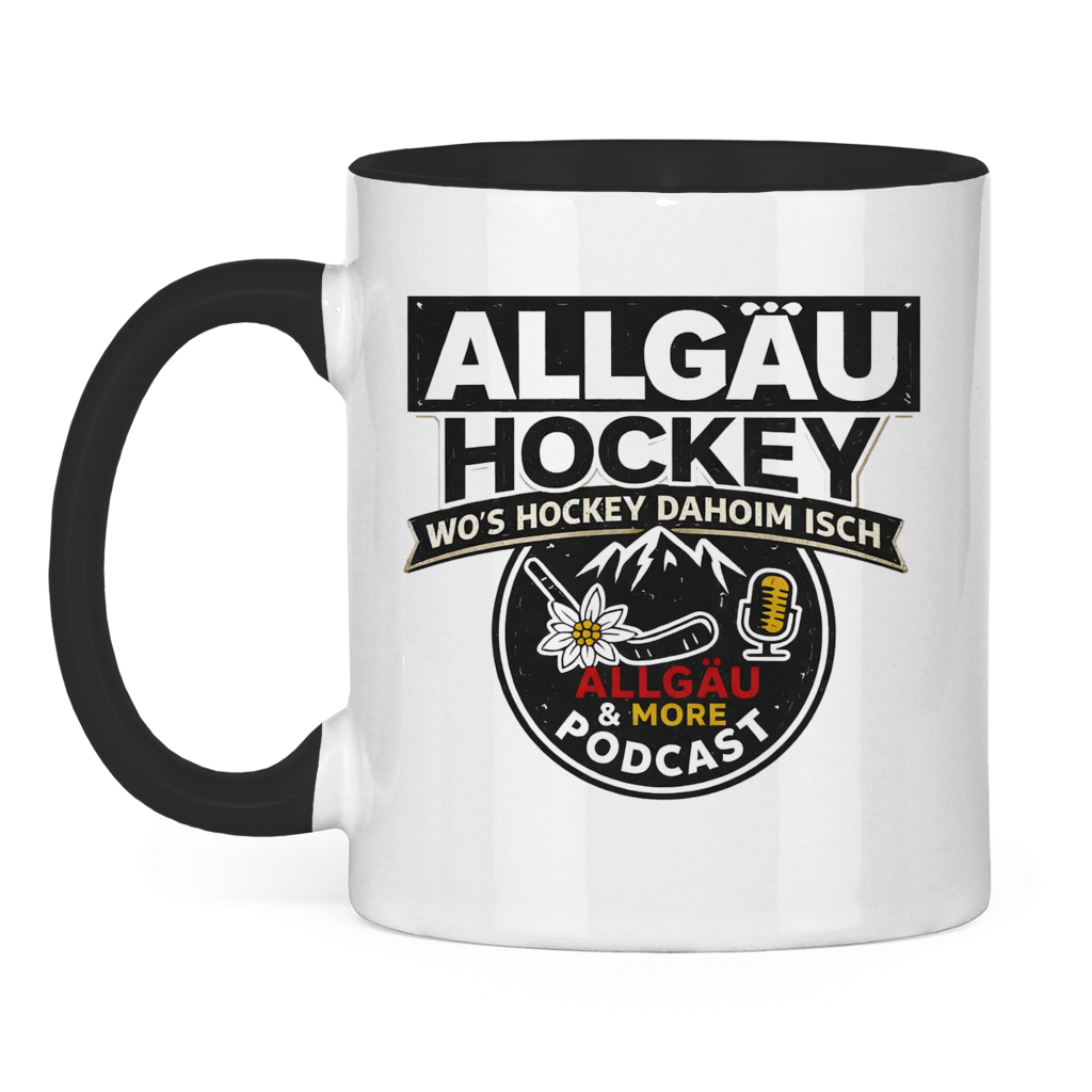 Tasse zweifarbig ALLGÄU & MORE PODCAST