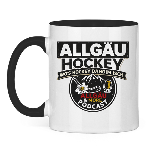 Tasse zweifarbig ALLGÄU & MORE PODCAST