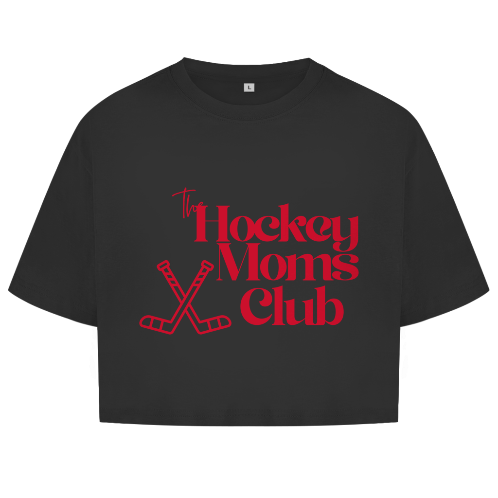 Ladies Crop Top THE HOCKEY MOMS CLUB