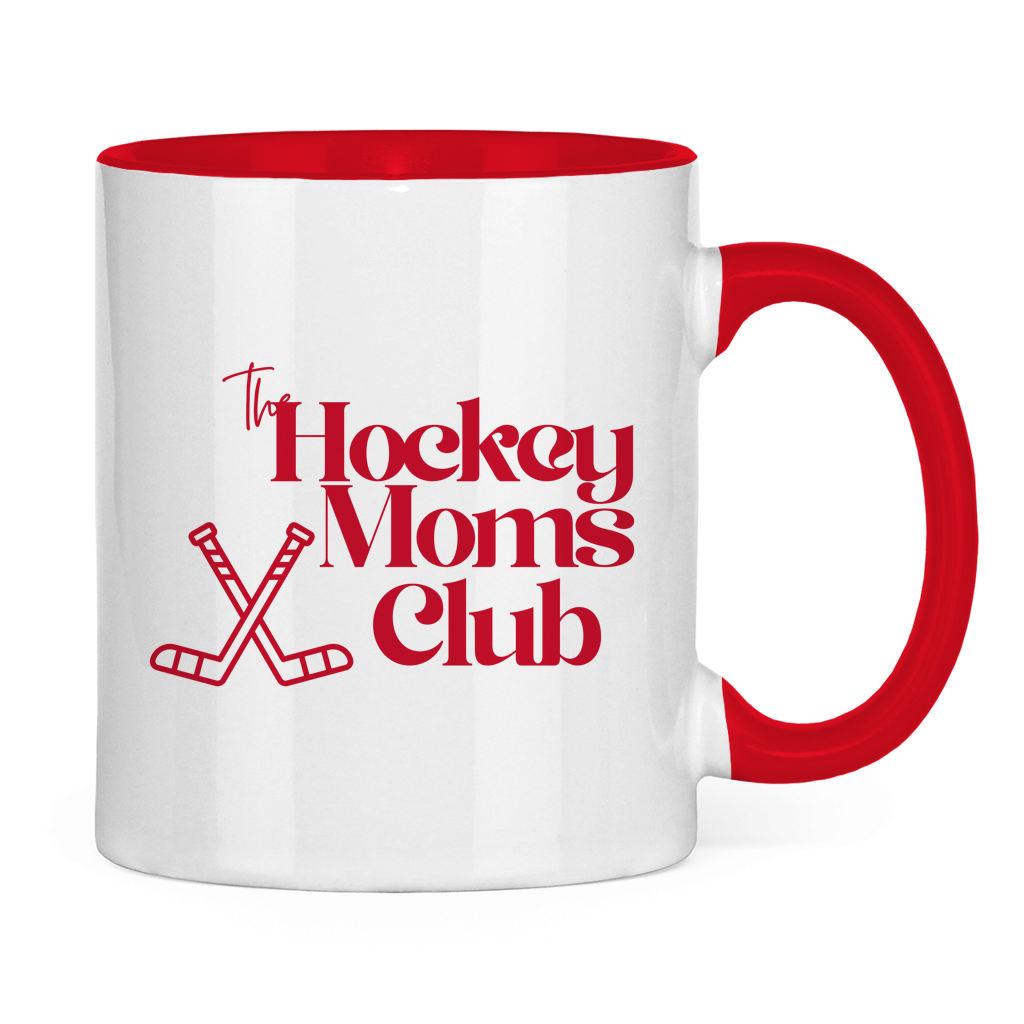 Tasse zweifarbig THE HOCKEY MOMS CLUB