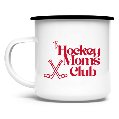 Emaille Tasse THE HOCKEY MOMS CLUB