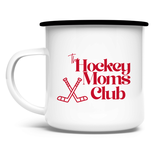 Emaille Tasse THE HOCKEY MOMS CLUB