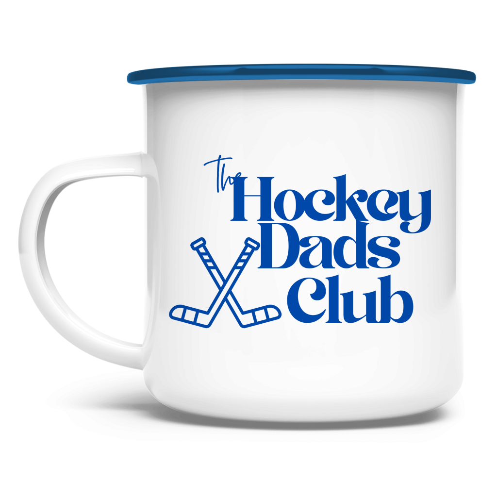 Emaille Tasse THE HOCKEY DADS CLUB
