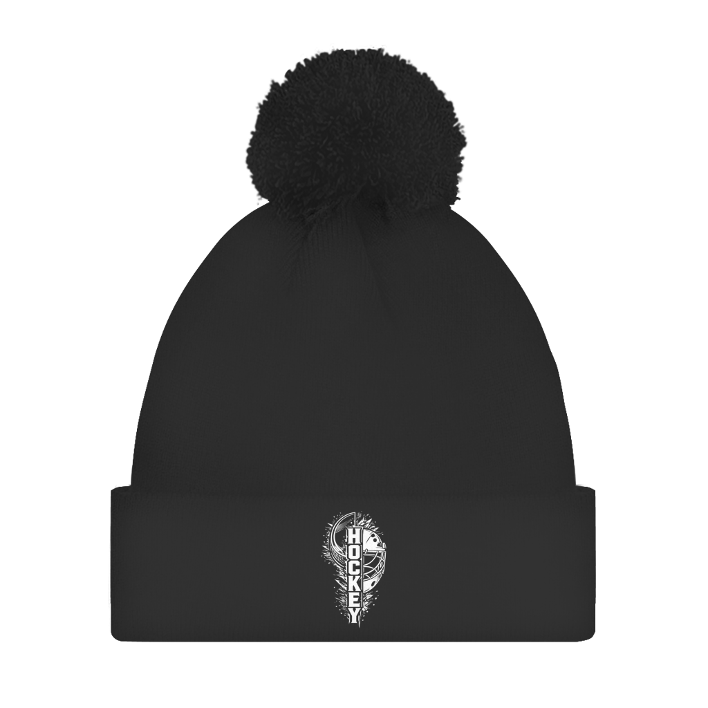 Bommelmütze HOCKEY PUCK MASKE