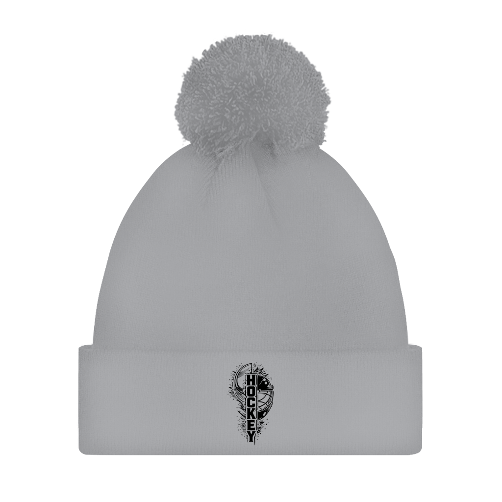 Bommelmütze HOCKEY PUCK MASKE