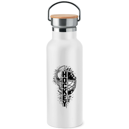 Edelstahl-Trinkflasche HOCKEY PUCK MASKE
