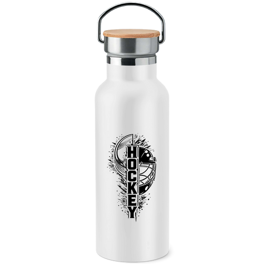 Edelstahl-Trinkflasche HOCKEY PUCK MASKE
