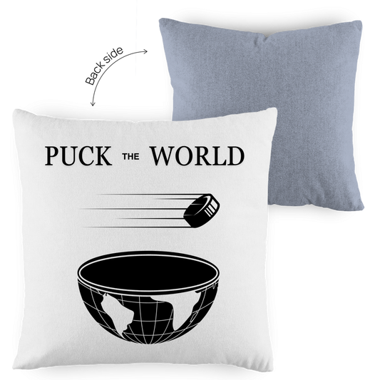 Kopfkissen zweifarbig PUCK THE WORLD