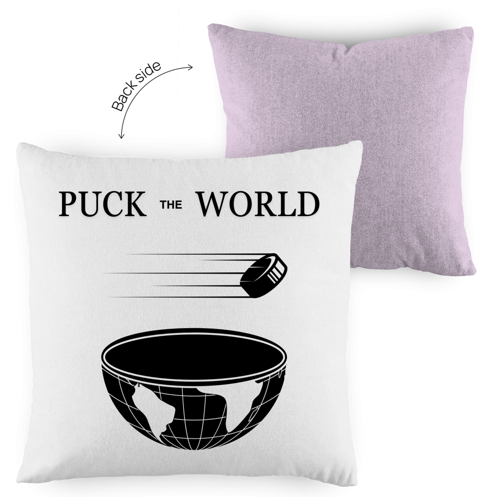 Kopfkissen zweifarbig PUCK THE WORLD