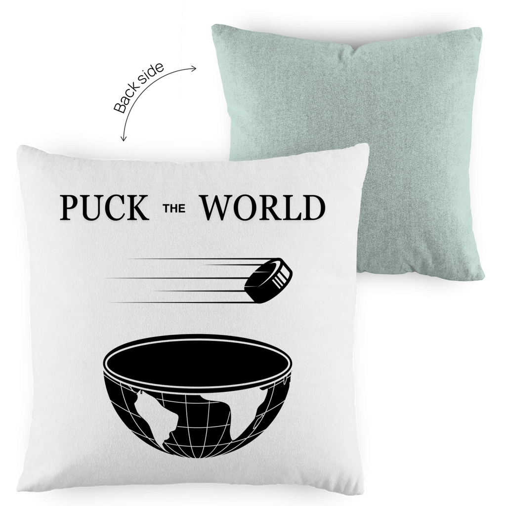 Kopfkissen zweifarbig PUCK THE WORLD