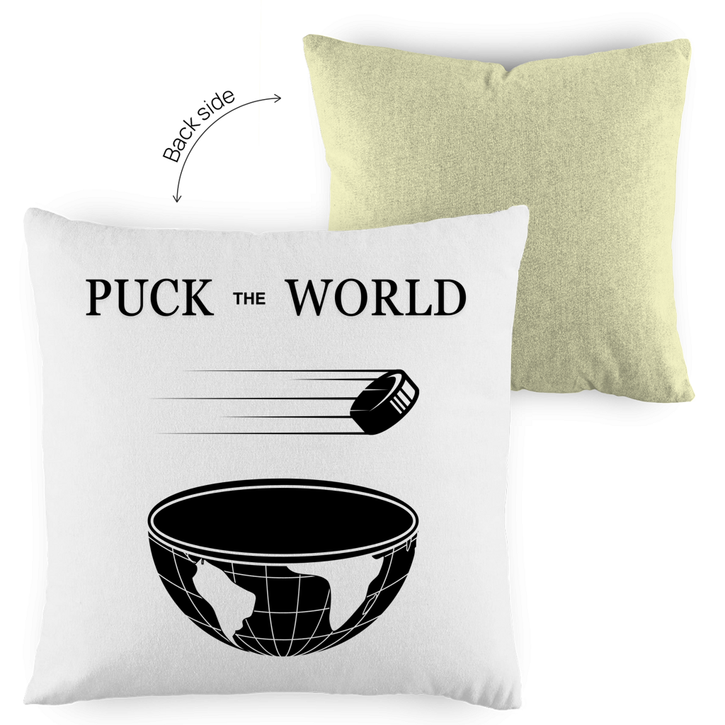 Kopfkissen zweifarbig PUCK THE WORLD