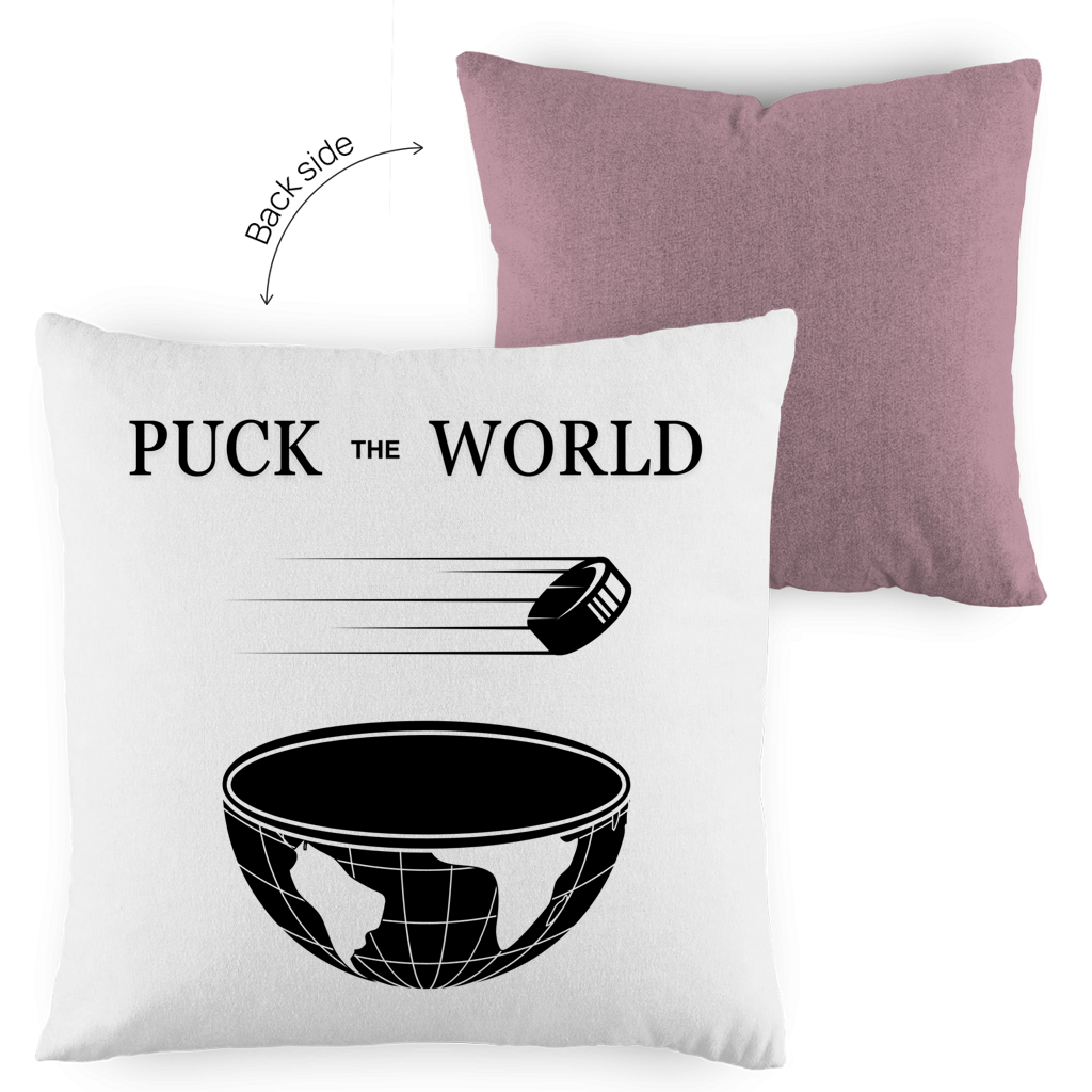 Kopfkissen zweifarbig PUCK THE WORLD