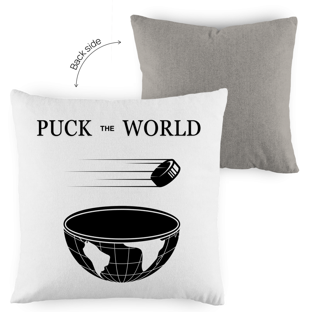 Kopfkissen zweifarbig PUCK THE WORLD
