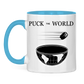Tasse zweifarbig PUCK THE WORLD