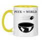 Tasse zweifarbig PUCK THE WORLD