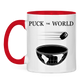 Tasse zweifarbig PUCK THE WORLD
