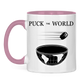 Tasse zweifarbig PUCK THE WORLD