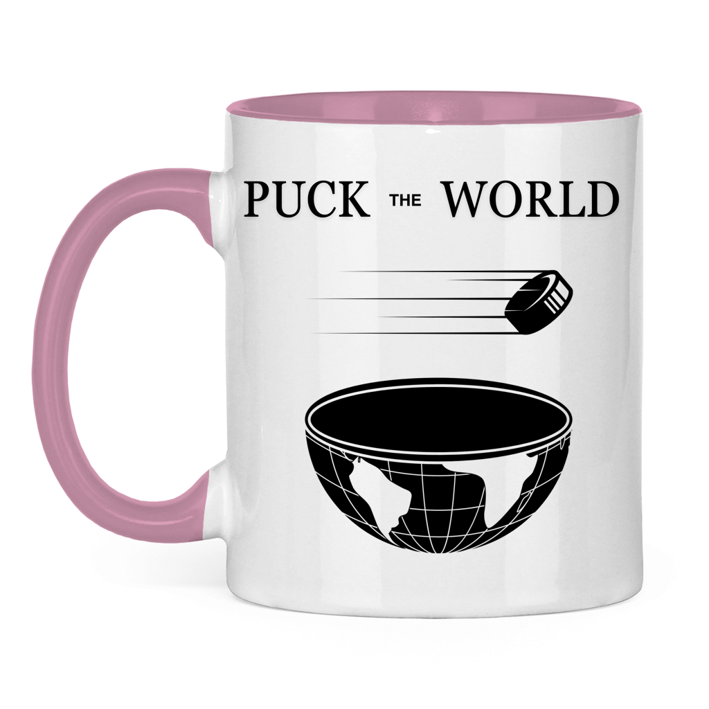 Tasse zweifarbig PUCK THE WORLD