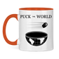 Tasse zweifarbig PUCK THE WORLD