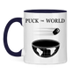 Tasse zweifarbig PUCK THE WORLD