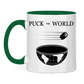 Tasse zweifarbig PUCK THE WORLD